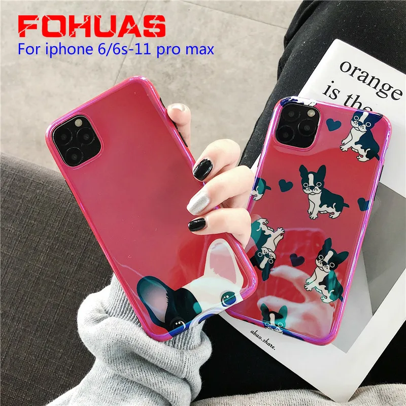 Новый Модный чехол для iphone 11 с изображением милого щенка Blu Ray IMD 7 8 plus X MAX|Бамперы| |