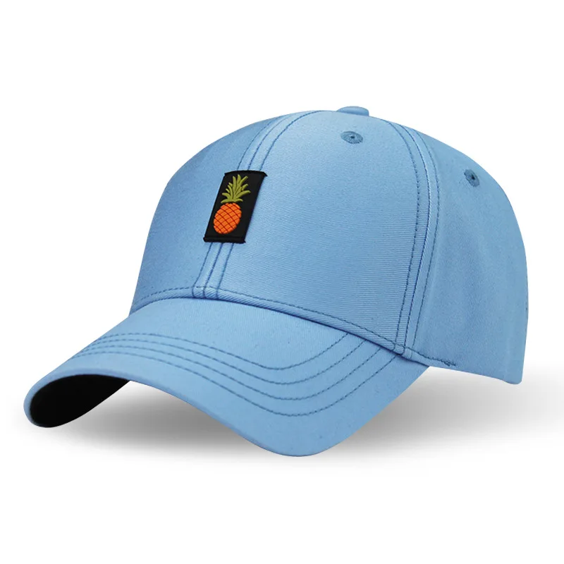 

Korean-style GD G-DRAGON Iron Hoop Bending Hood Brim Hat Cool Long Tail with Embroidered Baseball Cap Pineapple Cotton Hat