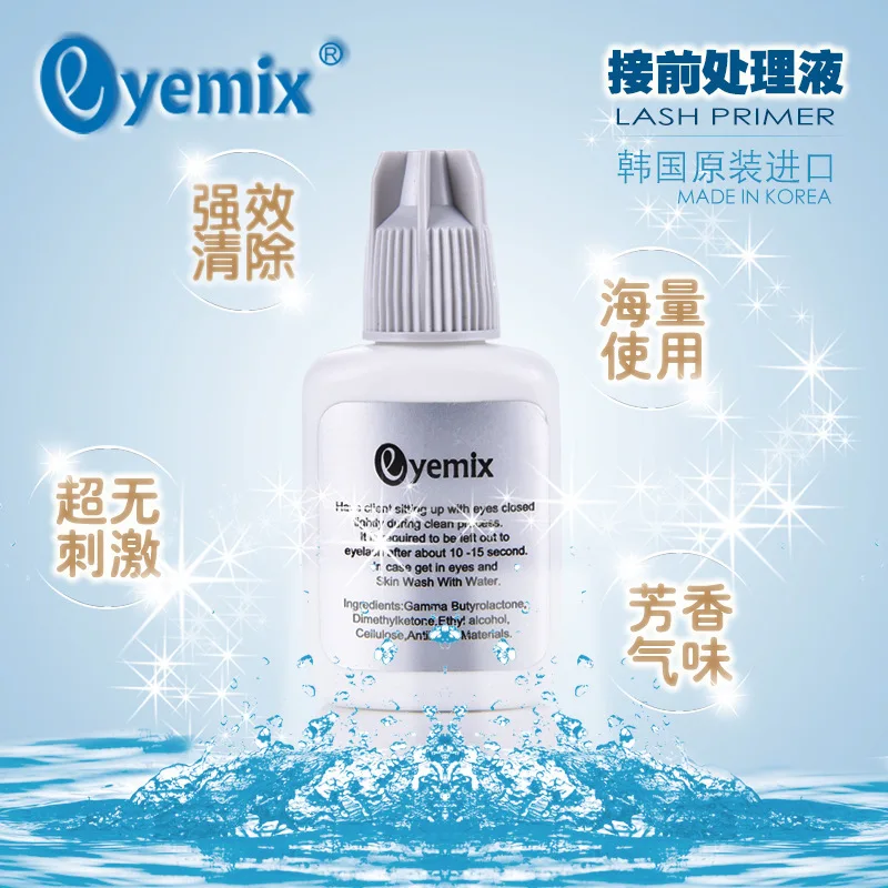 15mL E yelash Cleaner Primer False E yelash Extension Clean Liquid E ye L ashes Before Planting Eyelash Grafting Cleanser