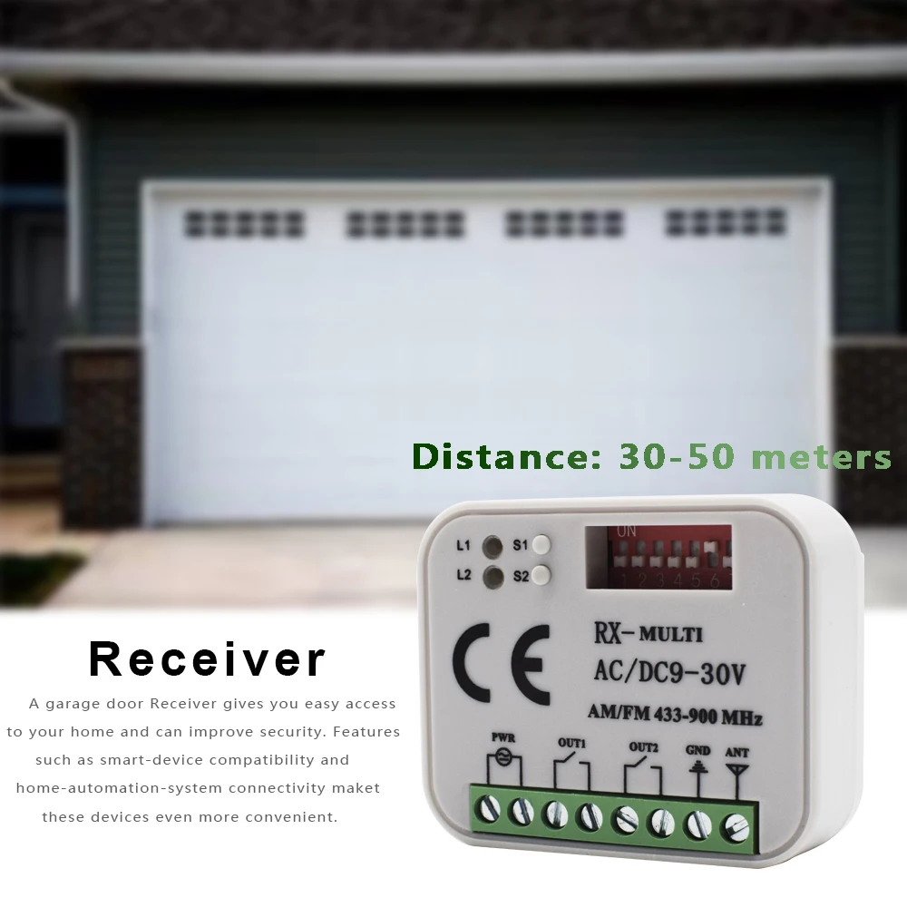 10pcs Garage receiver Multi Frequency 300-868MHZ