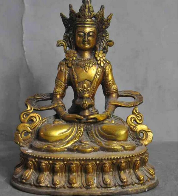 923+++old tibet buddhism bronze gilt Vajrapani Vajrasattva tara Kwan-Yin buddha statue | Дом и сад