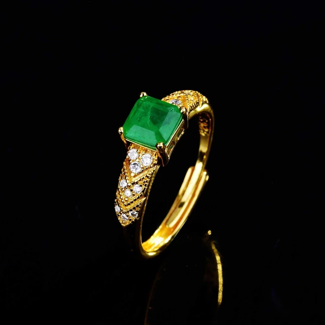 Copper (Panuchdhatu) Astrological Green Emerald/Panna Ring For Unisex Size  14 | eBay