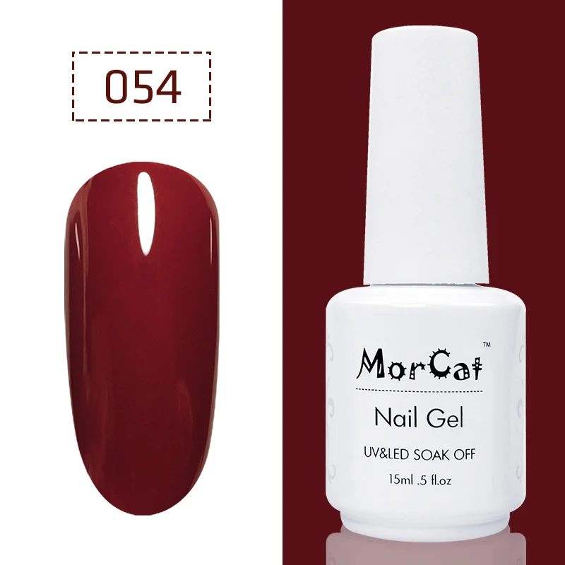 Гель-лак для ногтей MorCat Nude 15 мл УФ-гель для ногтей замачиваемый бежевый цвет покрытие ногтей полуперманентный УФ-гель лак - Цвет: 054