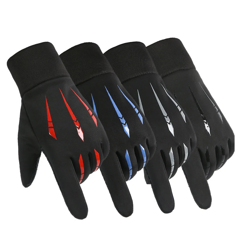 Winter Men's Gloves Touchscreen Non-Slip Outdoor Skin-Friendly Cycling Waterproof Camping Sports Soft Warm Male Run Gloves