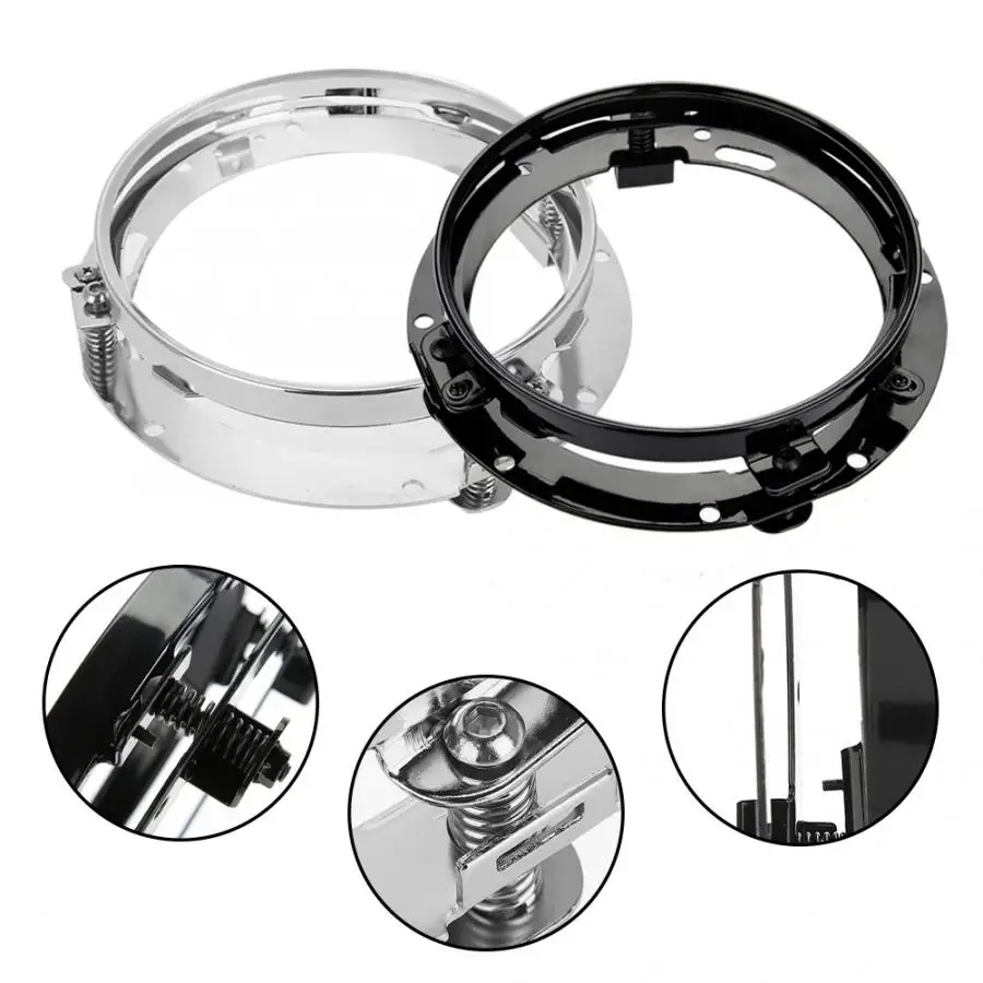 7 inch Car Headlight Round Ring Mounting Bracket for Jeep Wrangler motorcycle accessories