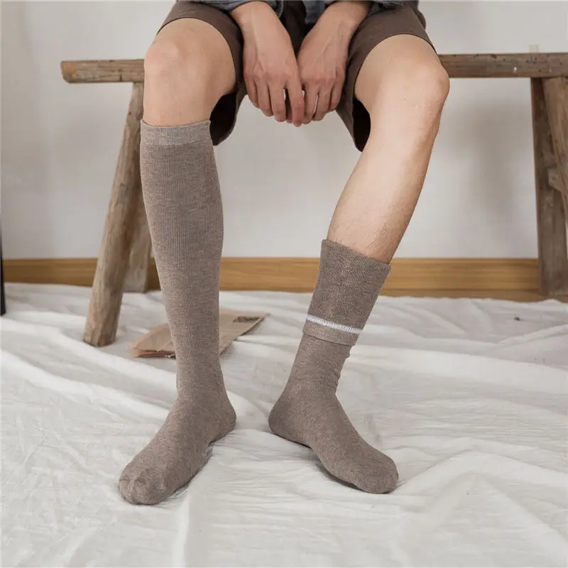 

Very Very Very Warm Socks For Man Winter Harajuku Solid color Fluffy Sheer Halloween Sock Stitch Black Khaki Streetwear