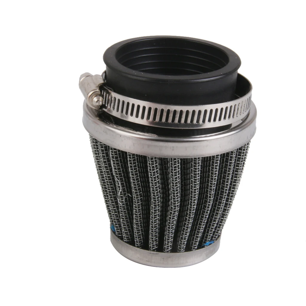 48mm High Flow Air Intake Cone Filter Cleaner Fuel Saver For Motorcycle