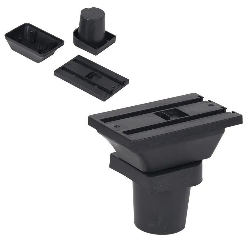 Для Chevrolet Rezzo подлокотник коробка Универсальная автомобильная центральная консоль Модификация аксессуары с USB - Название цвета: Black base only