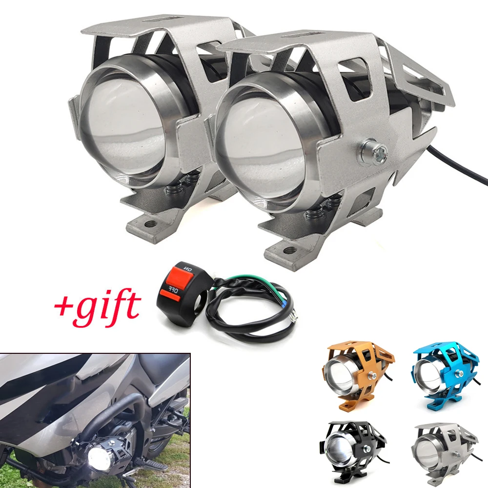 

For Yamaha TX125 Adventure YZF R120 R1 R3 R25 R6 600R Motorcycle led light Headlight Auxiliary Lamp U5 Spotlight Motorbike light