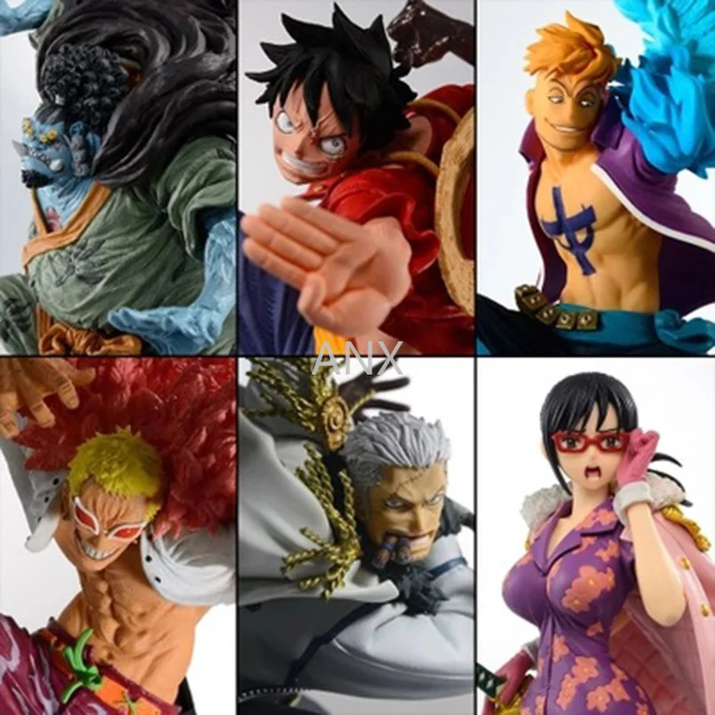 Anime Figure Toys Smoker Gifts Anime-Collection Tashigi Pvc-Action Marco Jinbe Luffy