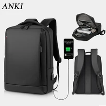 Мужской рюкзак usb зарядка для Macbook air Pro 13 15 сумка для ноутбука Lenovo HP Dell 14 15,6 дюймов рюкзаки дорожные сумки