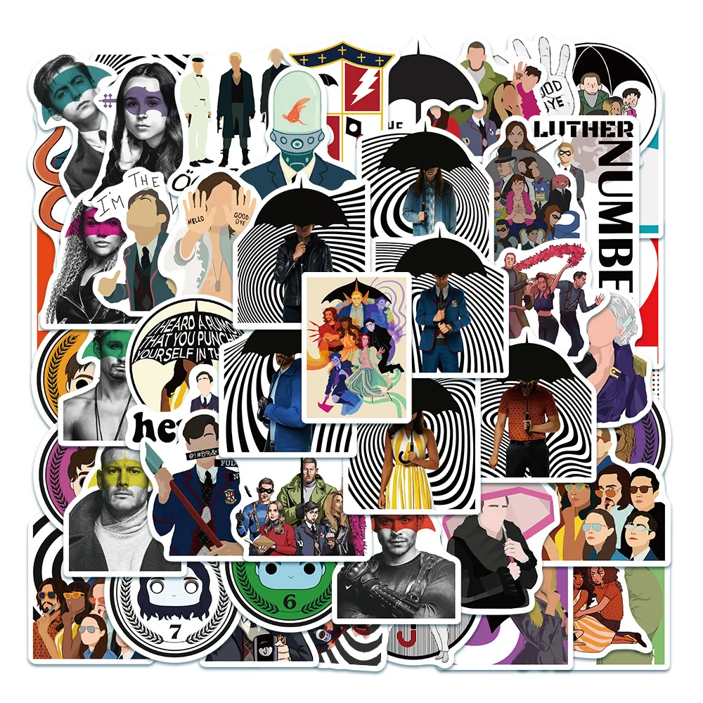 10/50PCS The Umbrella Academy TV Series Stickers Pack for DIY Stationery  Laptop Skateboard Motorcycle Guitar Helmet Cool Sticker _ - AliExpress  Mobile