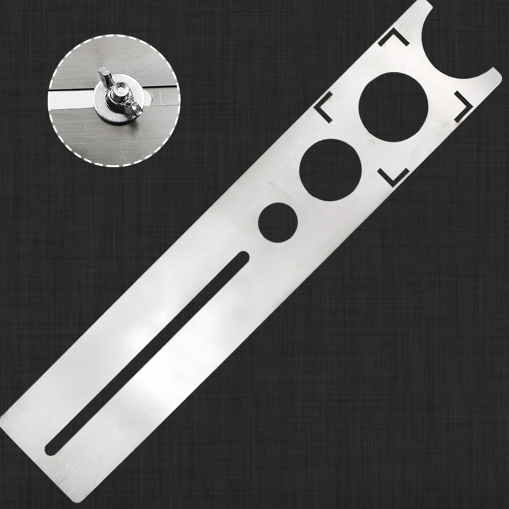 Мраморный Пробивной керамической плитки Инструмент вспомогательный нержавеющий отверстие локатор точные весы регулируемый пол из нержавеющей стали бурение