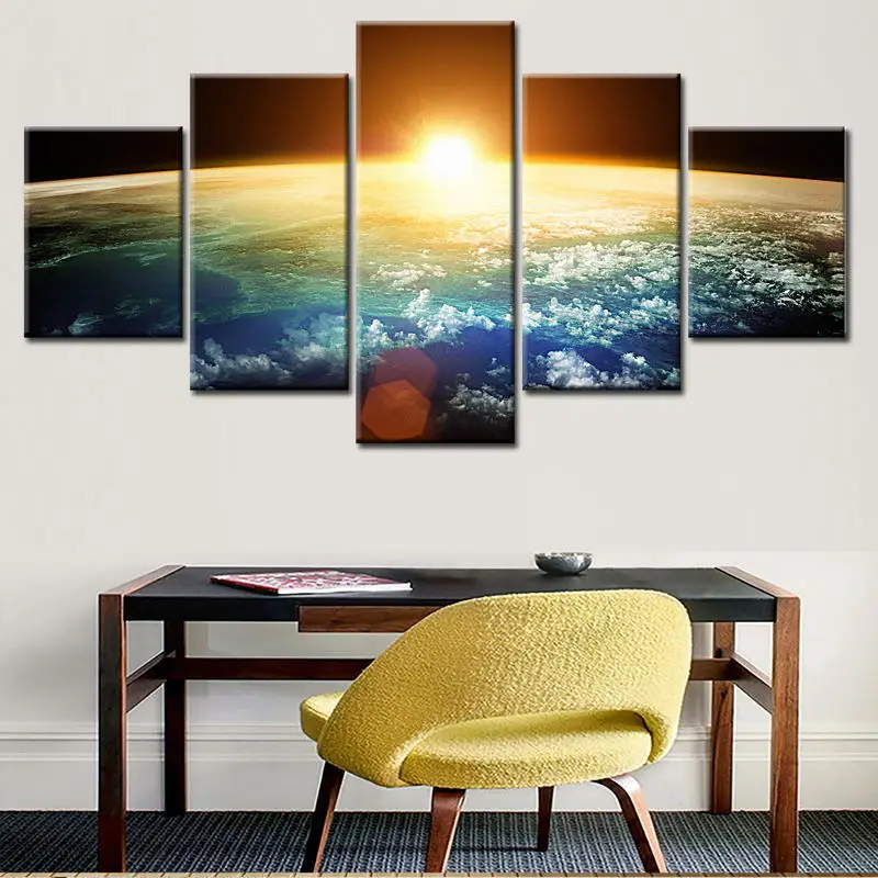 

Landscape Decorative Painting 5 Prices Combination Hanging High-definition Art Spray Painting Oil Painting Drop Shipping