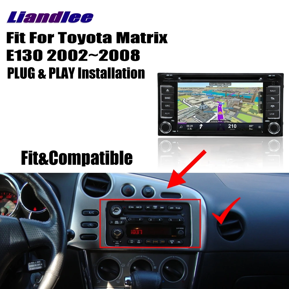 Liandlee Android автомобильный радиоприемник CD DVD плеер для Toyota Matrix E130 / Probox 2002 ~ 2012 GPS