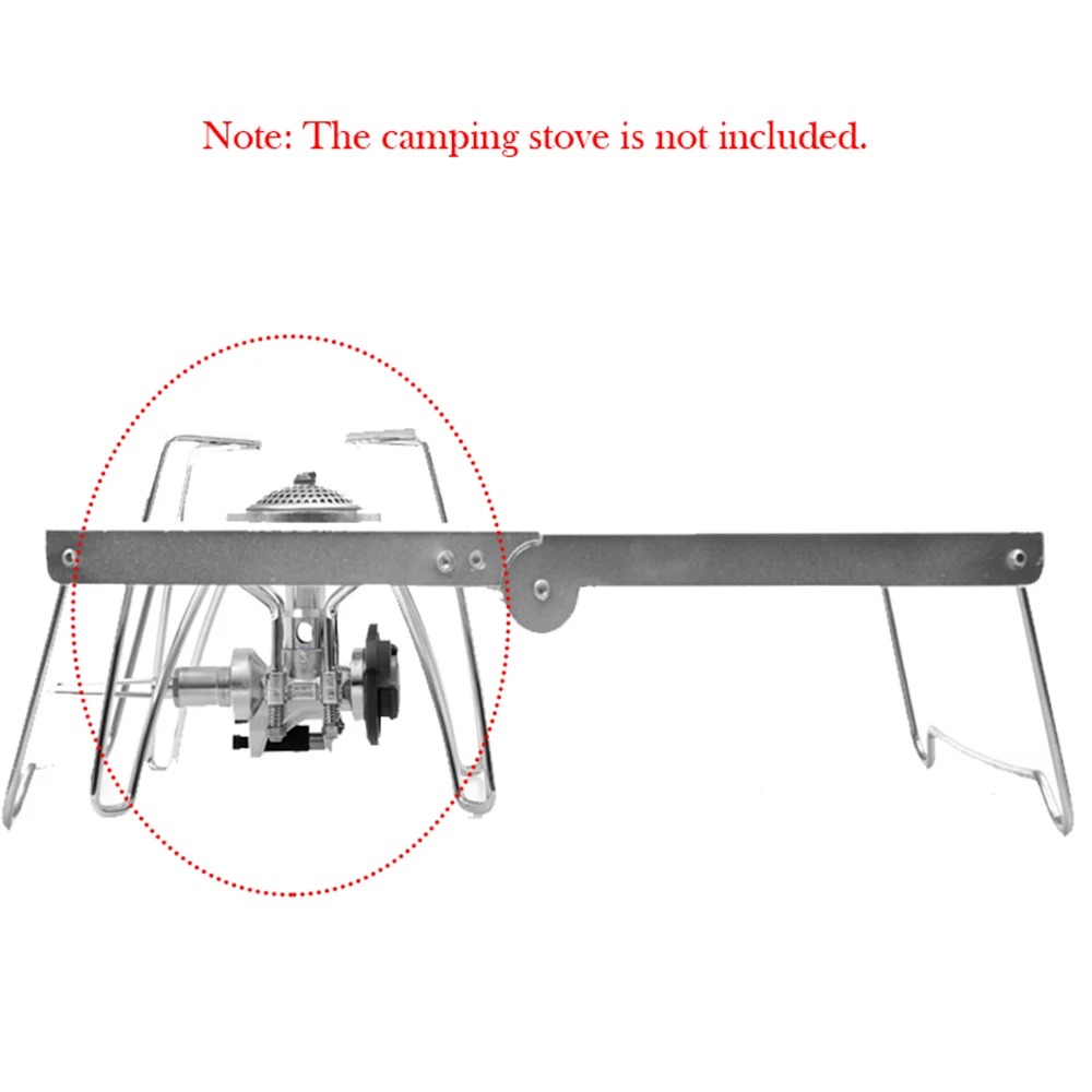 Folding Windproof Outdoor Camping Stove Stand Cooking Bench Gas Stove Burner Station Table for Hiking Picnic Camping Equipment