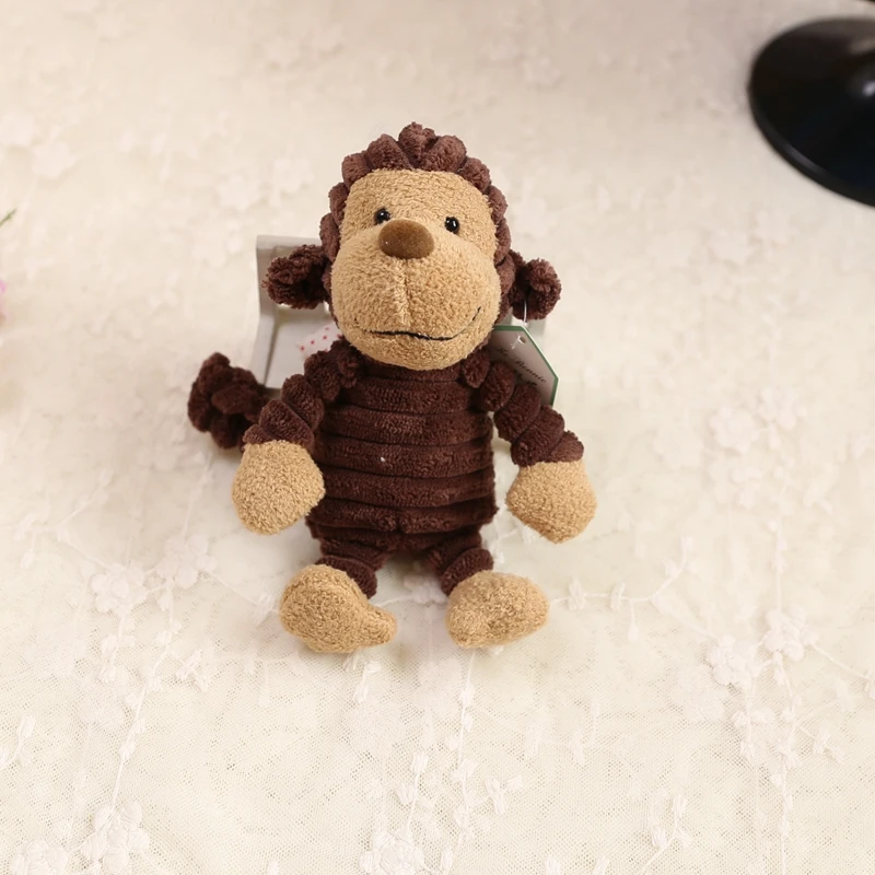 Животные плюшевые игрушки, брелок кролик мягкая игрушка "Поросенок" Детский мультфильм подарки на день рождения подарочная сумочка на Рождество подвеска автомобиль украшение - Цвет: Monkey 18cm