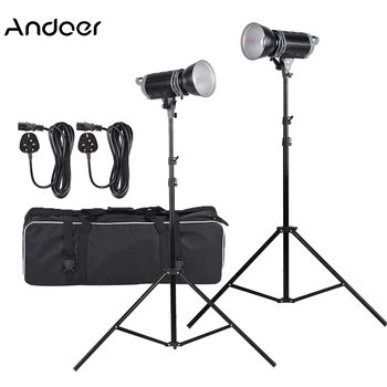 

5600K 100W Studio Location Bowens Mount LED Video Light Fill-in Light Lamp Kit with Light Stand + Lamp Shade + Carrying Bag