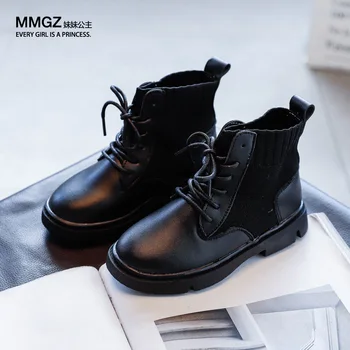

Children'S Autumn Litter Girl Ankle Leather Boots For Kids Fashion Waterproof Princess Martin Shoes 3 4 5 6 7 8 9 10 11 12 Years