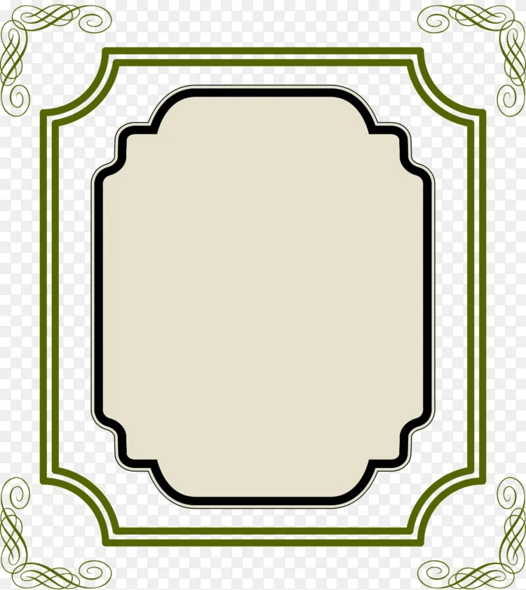 画框装饰插图.骆驼色沙漠图案边框方