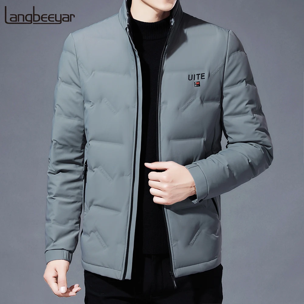 

Top Grade 2020 New Brand Casual Fashion Parka Men Duck Down Winter Coat Warm Bubble Windbreaker Puffer Jacket Men's Clothing
