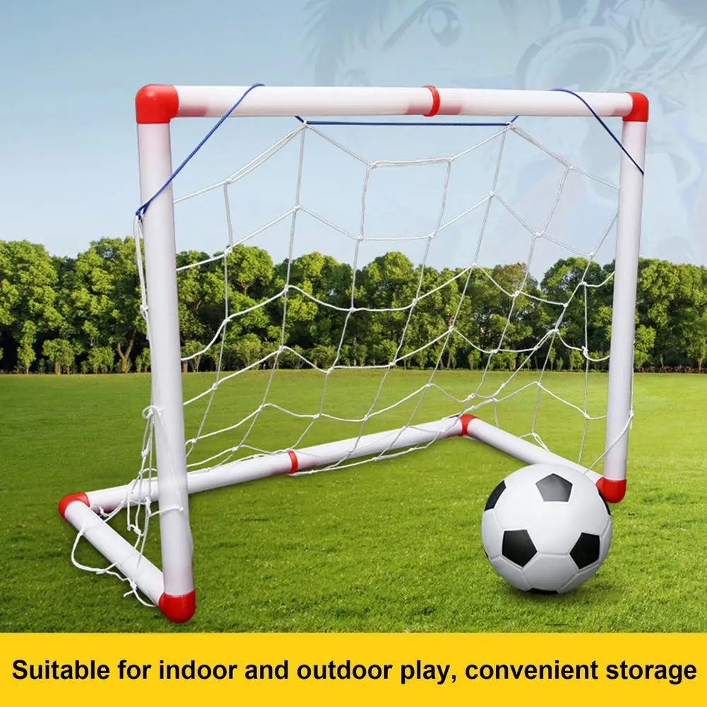 

Portable Kids Football Goal Door Gate Baby Soccer Ball Pump Indoor and Kids Sport Indoor Outdoor Games Toys Child Gift