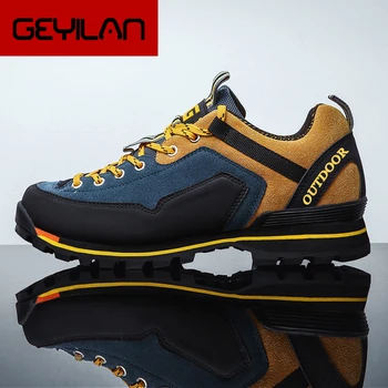 

Men Outdoor sneakers ankle boots Autumn Spring Casual shoes Trekking trainers Male Micorfiber footwear Mountaineering hombres