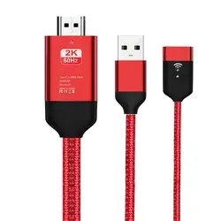 USB Женский 2в1 HDTV беспроводной HDMI дисплей ключ Wifi видеокабель, адаптер для iOS Android смартфон 822 #2