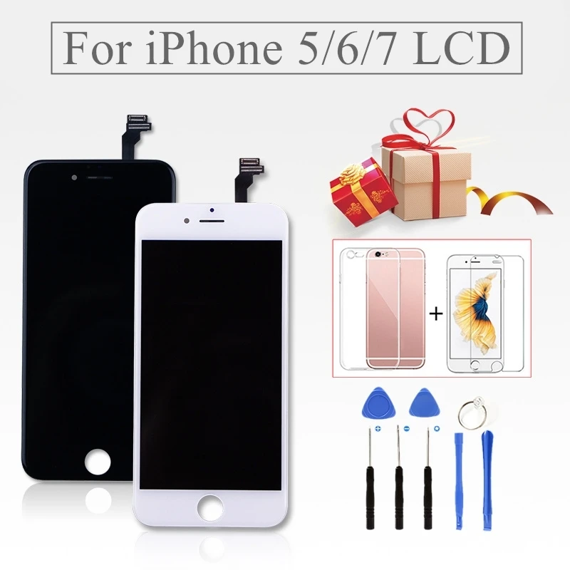AAA + для iPhone 6 6S LCD с 3D кодирующий преобразователь сенсорного экрана в сборе