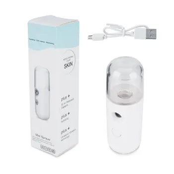 

Usb Charging Water Meter Handheld Nano Steamer Sprayer Facial Humidifier Cold Spray Large Water Tank Face Care