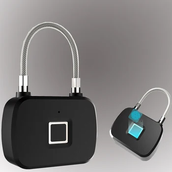 

L13 Fingerprint Lock Smart Keyless Anti-Theft Biometric Electronic Padlock For Travel Suitcase Bicycle Finger Print Door Lock
