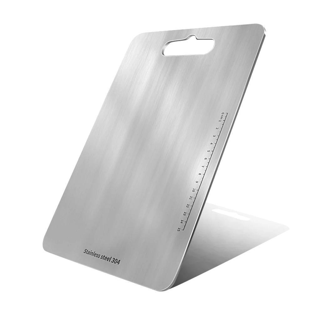 

XYj Chopping Blocks 304 Stainless Steel Kitchen Cutting Board Anti-microbial Chopping Board For Healthy Food Kitchen Accessories