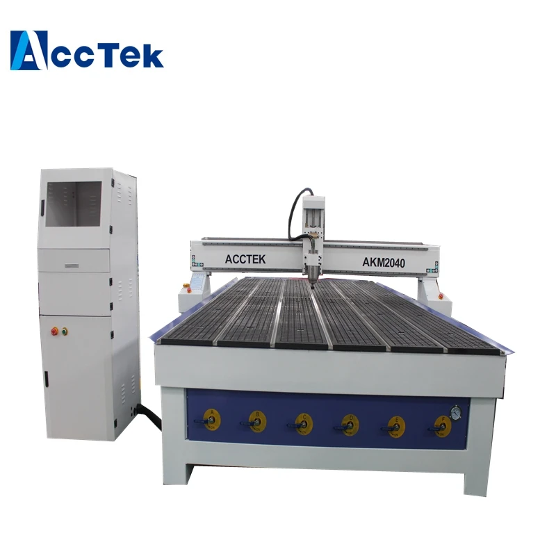 Высокоточный фрезерный станок с ЧПУ Acctek 2040 с 3.0kw шпинделем водяного охлаждения для обработки древесины
