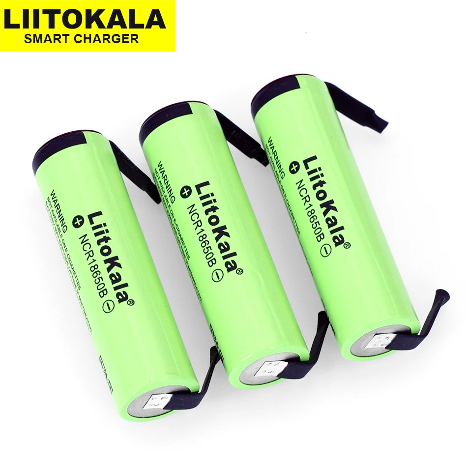 Liitokala Original NCR18650B 3.7V 3400mAh 18650 Rechargeable lithium battery+ DIY nickel batteries