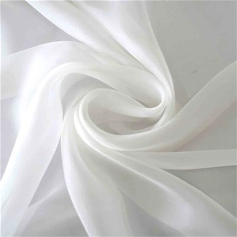 Summer Dress Fabric Silk Fabric Thin Soft Natural Fabric Scarf Fabric Organic Silk Fabrics