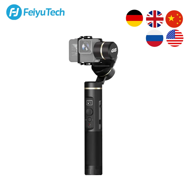 FeiyuTech G6 брызгозащищенный 3 осевой ручной шарнирный стабилизатор для экшн камеры