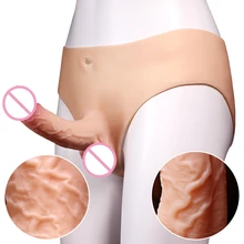 2020 Realistic Penis Enlarger Sleeve with Pussy Fake Ass Men Masturbator Women Masturbator Real Dildo for Couples, Gay Sex Toys