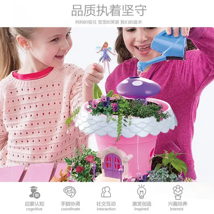 Hot Sales Diy Fairy Tale Garden Magic Cabin Play House Children