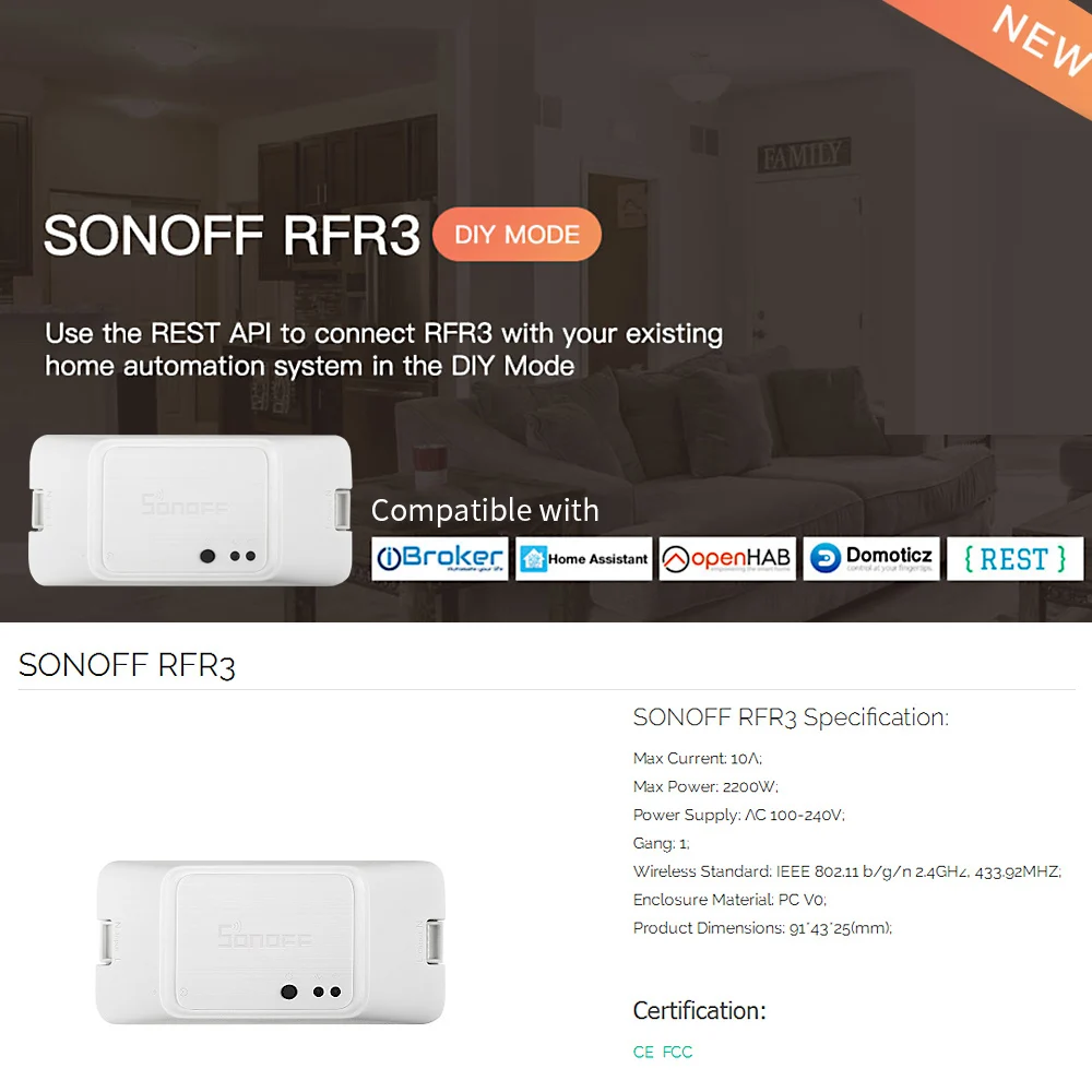 RFR3/BASICR3 wifi DIY умный переключатель 433 МГц RF контроль таймер светильник управление Лер приложение беспроводной пульт дистанционного управления домашний модуль