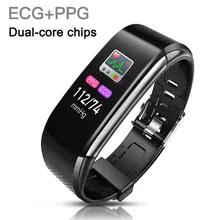 1,08 ips цветной экран Спортивный Браслет ECG PPG смарт-браслет сердечного ритма Смарт-часы кровяное давление smartwatch