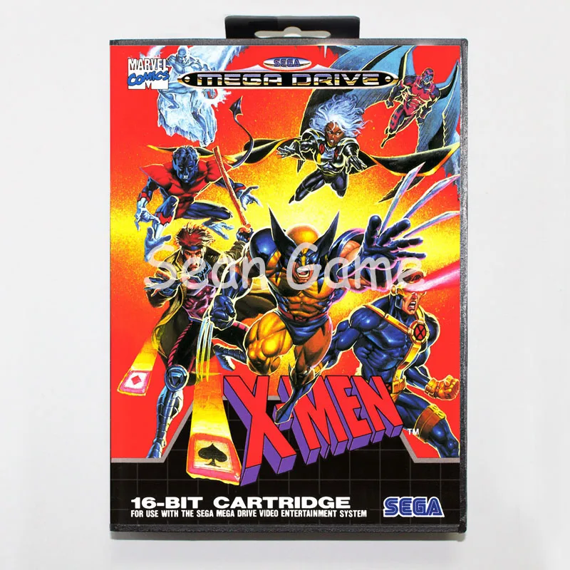 Престационарная 16-битная игровая карта Elevata MD для Sega Mega Drive X мужской чехол с