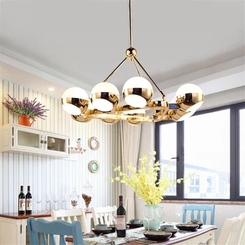 

Moderm Glass LED Chandeliers Nordic Dining Room Pendant Lamp Kitchen Light Designer Hanglamps Hanging Lamp Avize Lustre Lighting