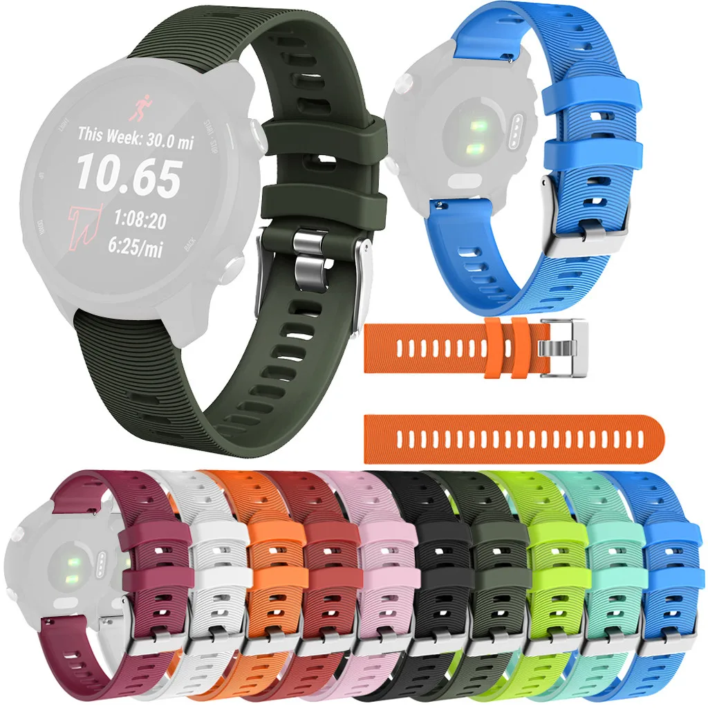Watch Band Strap for Garmin Forerunner 245/245M Sports Soft Silicone Replacement | Электроника