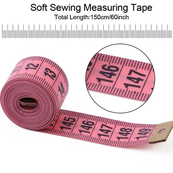 LMDZ 150 CM/6 PCS Body Measuring Ruler Tailor Tape Measure  Durable Soft Sewing Ruler for Quilting Sewing and Fabric Cutting 2