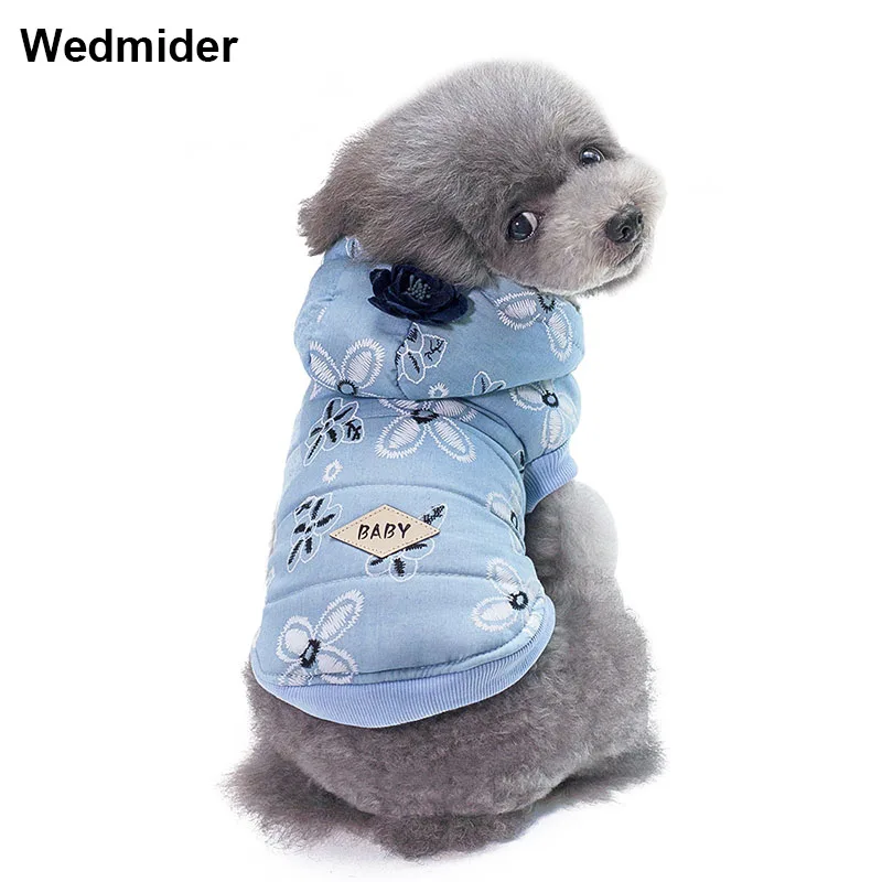 

Cartoon Dog Hoodie Winter Pet Dog Clothes For Dogs Hooded Coat Jacket Cotton French Bulldog Clothing For Dogs Pets Clothing