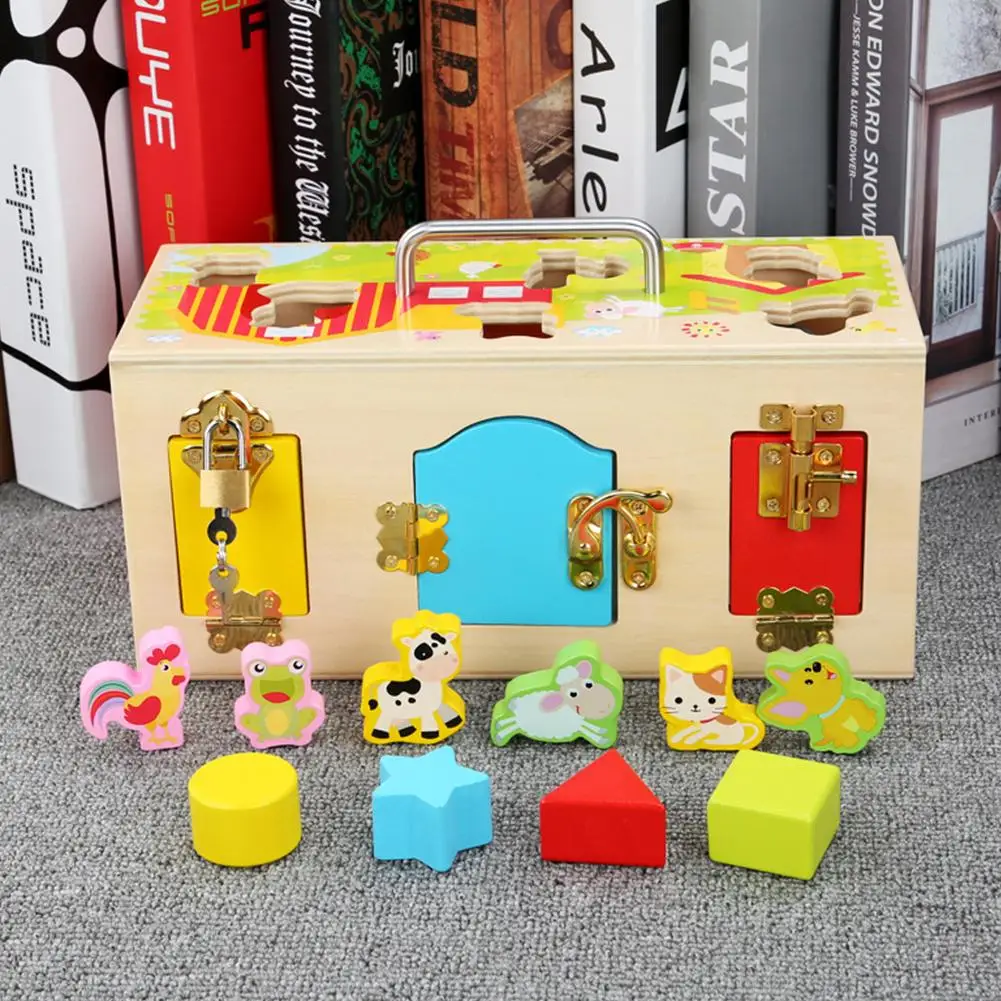 Funny Latches Barn Toys Animal Shape Matching Game Toys Kids Toys For Early Education Kindergarten Teaching