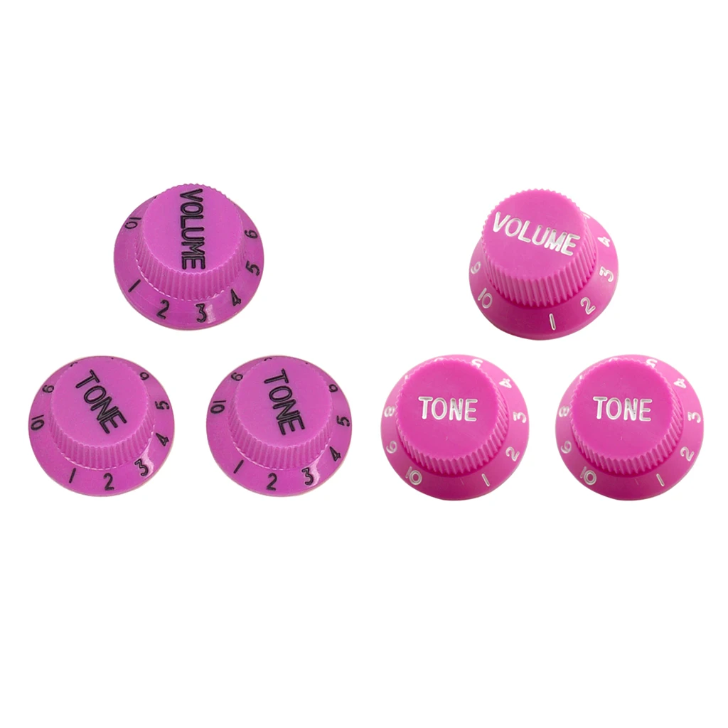 3pcs Bell Style Guitar Speed Knobs 1 Volume&2 Tone for Fender ST SQ Style Guitar Parts