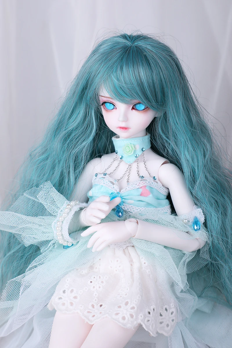 full set Полный набор 1/4bjd/sd кукла Serin& Rico женская кукла Русалочка Голубой океан подарок на день рождения - Цвет: full set
