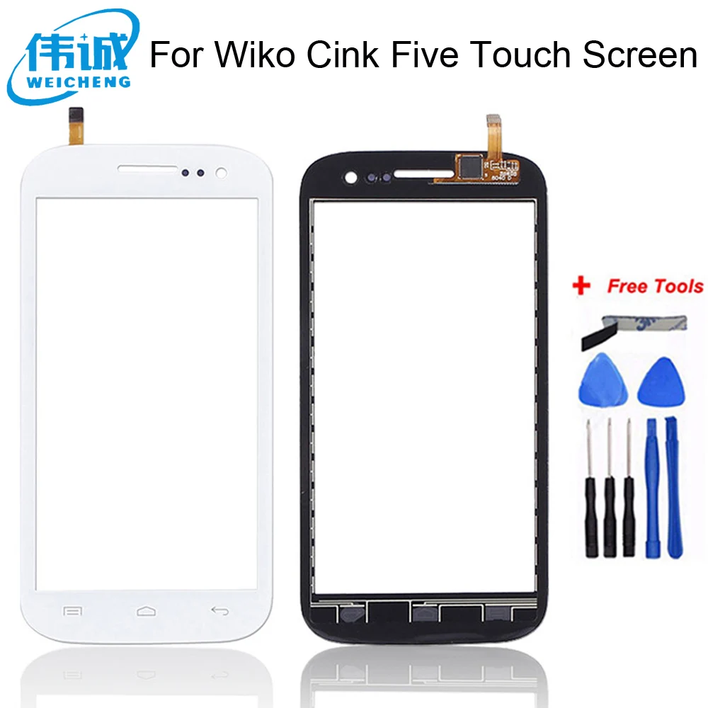 Мобильный телефон переднее Сенсорное стекло для Wiko Cink Five сенсорный экран