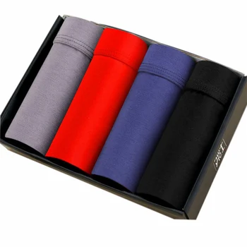 

4pcs/lot Panties Men Bamboo Fibe Underwear Mens Boxer Shorts Modal Boxershorts Underpants Man Boxer Homme cuecas masculina